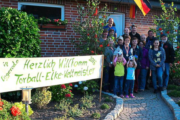 Torball-Sportlerin Elke Averesch besuchte ihr Elternhaus in Eggerode